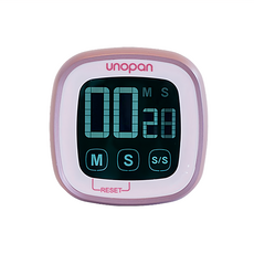 Unopan 屋諾廚房計時器 冷光感應大螢幕 76x76x25mm, 玫瑰金, 1個