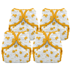 THiRSTiES 防水壓扣尿布兜 SANRIO聯名款 - Gudetama 蛋黃哥 2號 8-18KG 100%聚酯纖維, 4件