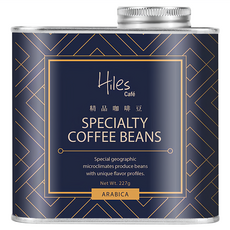 Hiles Cafe 衣索比亞 耶加雪菲 G1 極品咖啡豆 227g 單向氣閥式豆罐, 阿拉比卡, 1罐