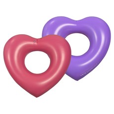 SWIM ESSENTIALS 荷蘭 幼兒游泳圈, 愛心造型, 紅-紫愛心外形, 1個