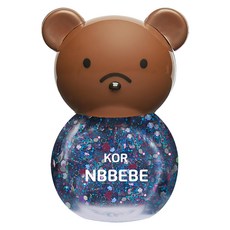 NBBEBE 兒童用指甲油 大海水基底 4毫升, 閃亮海洋色, 1瓶