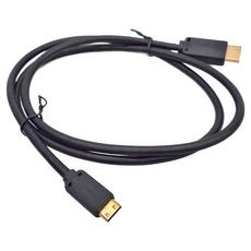 VEnTIOn 威迅 HDMI-C公-HDMI-A公 4K高清傳輸線 黑色 1M, 1條