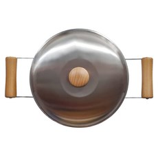 FREIZ 和平 日本製造 千歲深雙柄鍋 木柄 CS-003 22cm 湯鍋 燉鍋, 1個