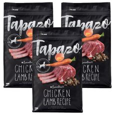 Tapazo 成幼犬凍乾三重奏 低敏羊肉配方 雞肉羊肉配方 營養乾糧, 907g, 3包