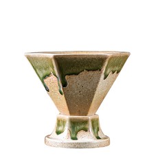 上手家居 六角陶瓷咖啡杯組 170ml 馬克杯, 1組, 釉綠色