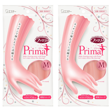 ST 雞仔牌 優美躍動指尖強化手套 總長34公分 全面止滑加工 抗菌防臭, M, 粉色, 2雙