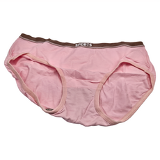 bebehome 石墨烯抗菌舒適透氣中腰內褲 XL, 粉橘色