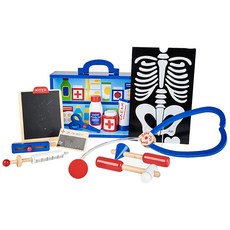 英國 JoJo Maman BeBe 實木小小醫生玩具套裝, 角色扮演遊戲, 益智玩具, 家家酒玩具, 1入