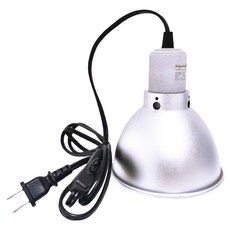 Petpetzone 爬蟲保溫燈罩 E27型燈泡 陶瓷材質, 銀色, 1個