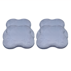 小麥購物 瑜珈護墊 B008, 霧霾藍, 4個