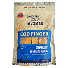 海夫默克 挪威鱈魚營養棒 100g 100%天然鱈魚肉, 鱈魚, 1包