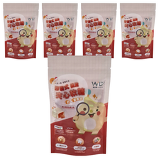 W.L 膠囊式機能夾心軟糖 葉黃素+鈣, 荔枝蘋果乳酸口味, 3.6g, 7顆, 5包