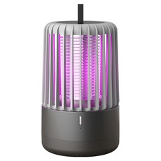 OMG USB充電式電擊捕蚊燈 驅蚊照明2合1 灰色, 單一商品