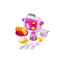 Hello Kitty 凱蒂貓 烤麵包機玩具套裝, 多種配件, 激發想像力和動手能力, 混合顏色, 1盒