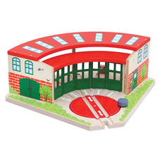 mentari 列車轉運站 軌道配件, 親子DIY 模擬情境 認知空間邏輯概念, 1組, 紅色, 38.5 x 13.5 x 32cm