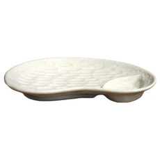 強化白豆形附格皿 日本製 20 x 12.5 x 2.5cm 120ml, 1個