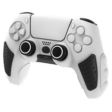 IINE 良值 PS5 手柄硅膠套保護套裝, 黑白色, 1個
