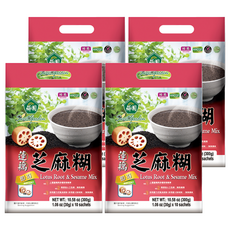 薌園 蓮藕芝麻糊, 多穀多健康 營養好滋味, 富含膳食纖維, 30g, 10包, 4袋