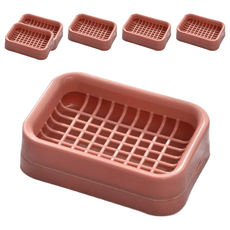 小麥購物 瀝水肥皂盒 G440 12 x 8.5 x 3.2cm, 顏色隨機, 6個