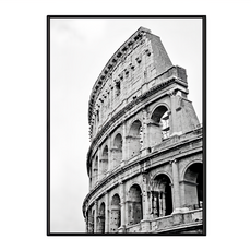 羅馬競技場 黑白框畫, 黑色