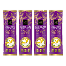 AWAStea 阿華師 日月潭阿薩姆奶茶, 口味濃厚, 肉桂香, 黑糖香, 48g, 1包, 4包