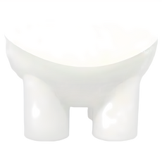 馬卡龍色象腿護頸碗 - 象牙白, 1個