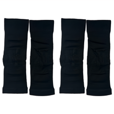 non-no 儂儂 會呼吸的石墨烯健康膝蓋支撐套護膝 台灣製 A款 黑色, 2雙