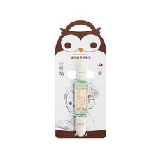 HiBOU 喜福 緹花織帶萬用短夾-嬰兒手帕夾, 0歲以上, 抹茶綠, 1個