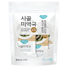 DONG LIM FOOD 乾牛骨海帶 湯塊包 5入, 75g, 1袋