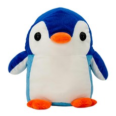 AllBeMine 歐比邁 企鵝玩偶，填充玩具，絨毛，聚酯纖維填充, 10吋, 雙色, 1個