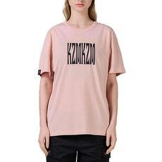 KZM LOGO 短袖上衣 S03, 粉色