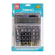 JINHO 京禾 12位元計算機 6歲以上 JH-2758-12T 252.4g, 灰色, 1個