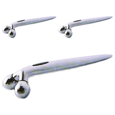 UNICAT 變臉貓 3D緊緻V臉按摩棒, ABS塑克力, 金屬鍍鉻, 防水設計, 360度滾輪構造, 促進血液循環, 身體塑形, 全身均可使用, XC-116, 3支