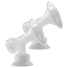 nanobébé 吸乳器轉接頭組, 高質感螺紋設計, 德國醫療級PP材質, 主流品牌擠乳器通用, 2盒