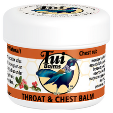 Tui Balms 舒緩呼吸精油蜂蠟膏，適用於喉嚨及胸部，25g, 1罐, 1入