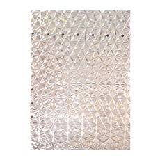 3D炫彩半透明靜電玻璃貼膜 鑽石紋 60x200公分, 1組