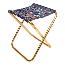 OUTSY 極輕鋁合金民族風便攜折疊椅 露營椅 釣魚椅 輕巧折疊 潮汐之語, 1個