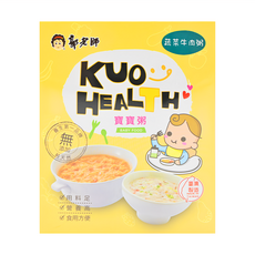 郭老師 常溫寶寶粥 適合6-18個月嬰兒 營養均衡的寶寶粥, 300g, 1盒, 蔬菜牛肉
