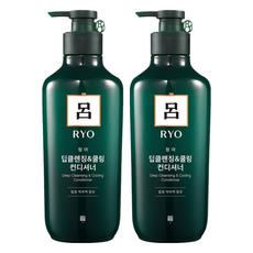 RYO 呂 薄荷強效控油潤髮乳 綠瓶 果香, 550ml, 2瓶