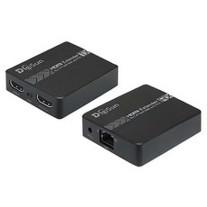 DigiSun 得揚 HDMI 網路線訊號延長器+紅外線遙控傳輸 網路線傳輸50公尺 支援POC功能, EH605, 1組