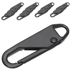 彈簧拉鍊頭, 合金材質, 3.7cm x 1.1cm, A款方形/B款圓形, 銀色/黑色/金色/槍黑, 15個