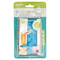 Ange 多用途矽膠安全掛繩, 可調整長度, 好收納攜帶方便, 無奶嘴, 藍色, 1條