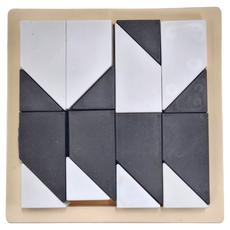 益智玩具 隱藏積木 黑白積木 X1組 挑戰題目卡片 X40張, 833-7, 2個