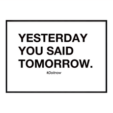 Yesterday You Said Tomorrow 壁畫, 黑色