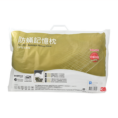 3M 防蹣記憶枕心 平板支撐型, 平板支撐型 白色, 1個