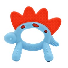 Nuby 童趣動物矽膠固齒器, 3個月以上, 恐龍, 1個
