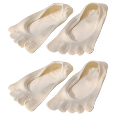 NICOFUN 愛定做 桑蠶絲隱形止滑瑜伽五趾襪 女襪 FYK245TOE06 32g 2雙