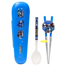 LiLFANT Tobot 不銹鋼餐具套3件組, 筷子 + 勺子 + 盒子, 混和顏色, 1組