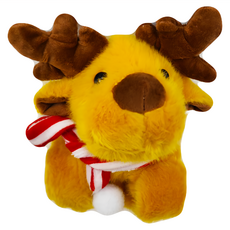 手腕公仔 啪啪圈 機車掛件 短毛絨滌綸布+PP棉 重量約75g(袋裝) 中國產, 16cm, 麋鹿款, 1個