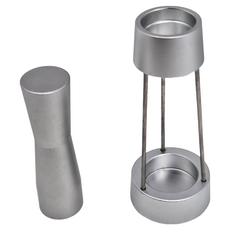 卡特屋 咖啡攪粉針組8針 304不鏽鋼 含底座, 銀色, 1個